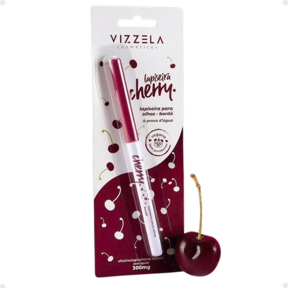 Lapiseira Retrátil para Olhos Vizzela Cherry Bordô